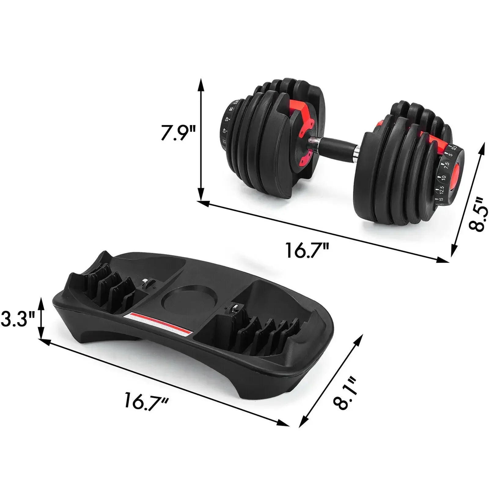 FlexiWeight™ Adjustable Dumbbell Set