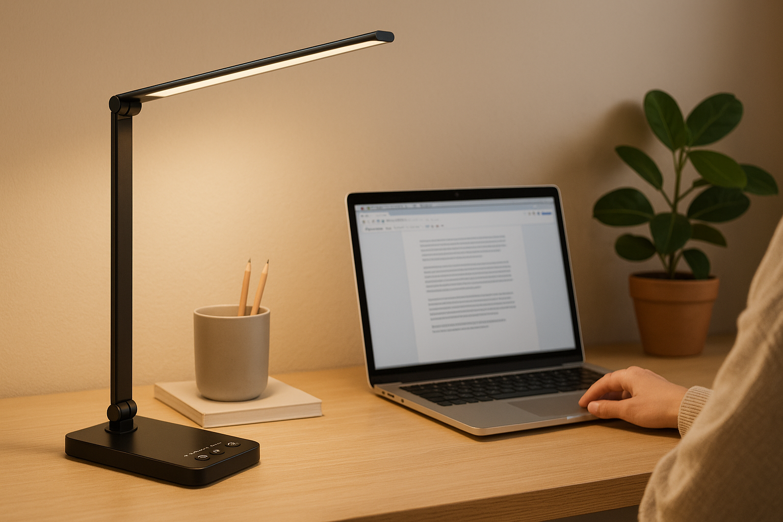 LuxLume™ Minimalist LED Desk Lamp